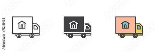 Home Moving different style icon set