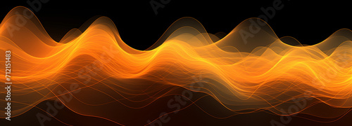 Lots of orange-colored microelectrofoils, generative AI