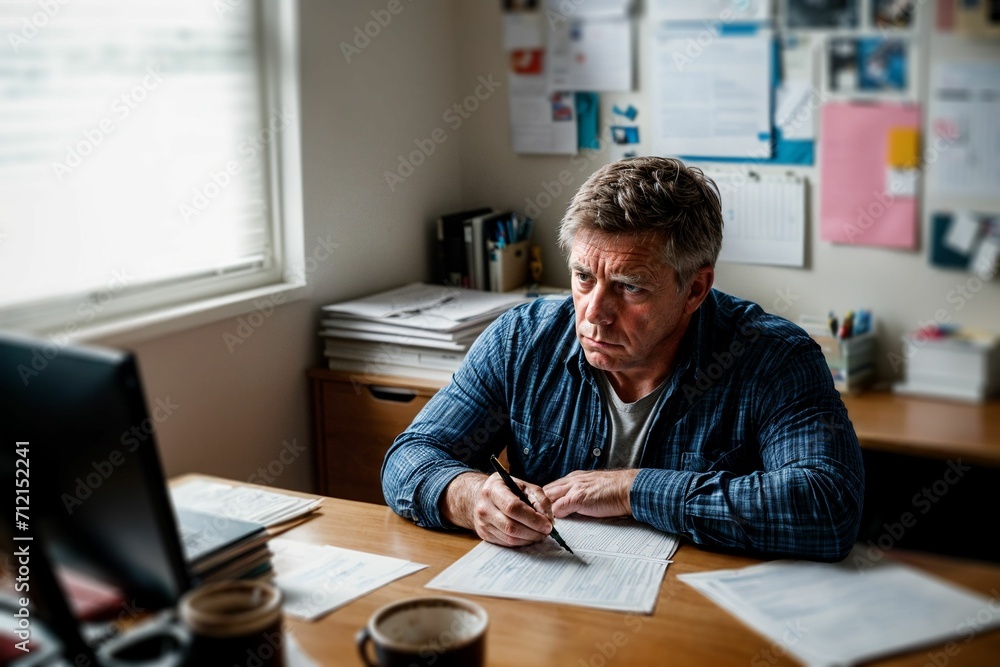 a stressed out worker suffering from burnout, overworking and frustration a stressed out worker suffering from burnout, overworking and frustration