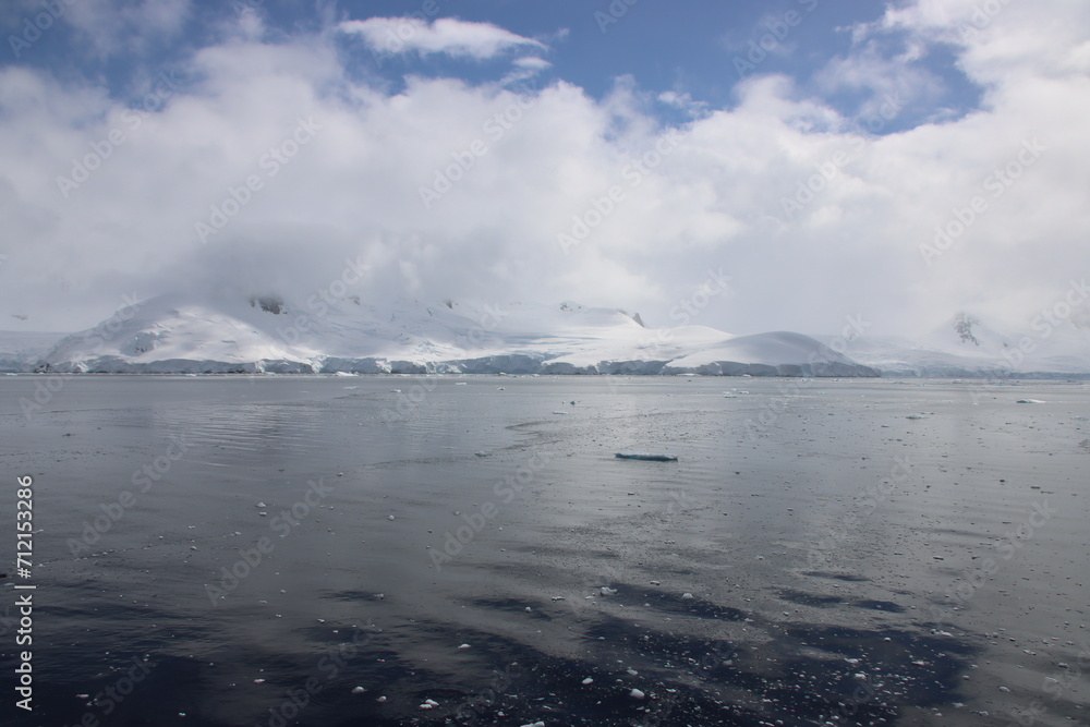 Cruising in Borgen Bay, Antarctica. Cruising in Borgen Bay, Antarctica.