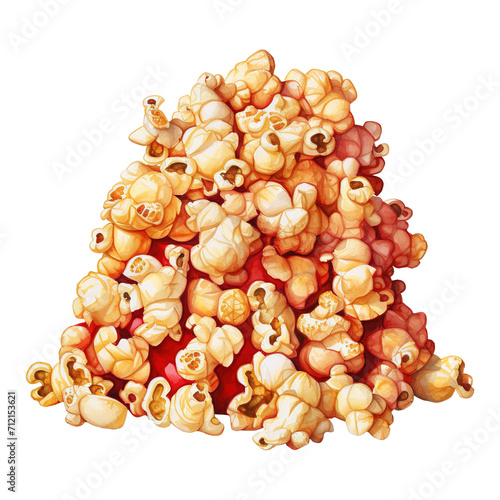 Pile of Popcorn. AI Generated Image