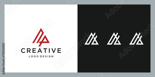 Mega Set collection triangle logo design