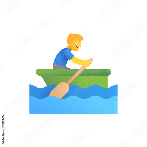 Man Rowing Boat © Mehr
