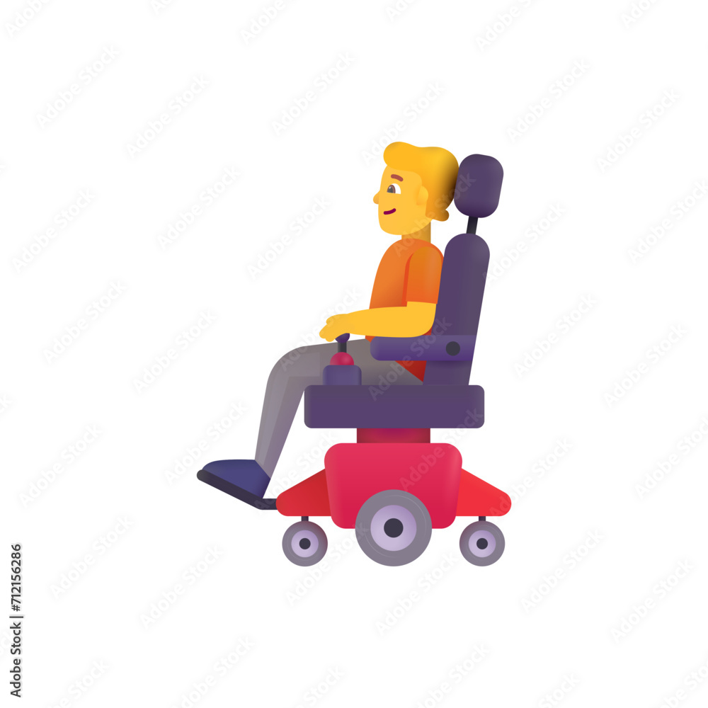 Person in Motorized Wheelchair
