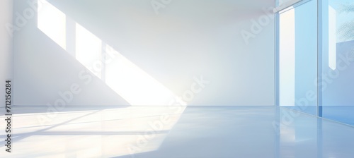 light reflections in a white room, in the style of sunrays shine upon it, minimalist detail