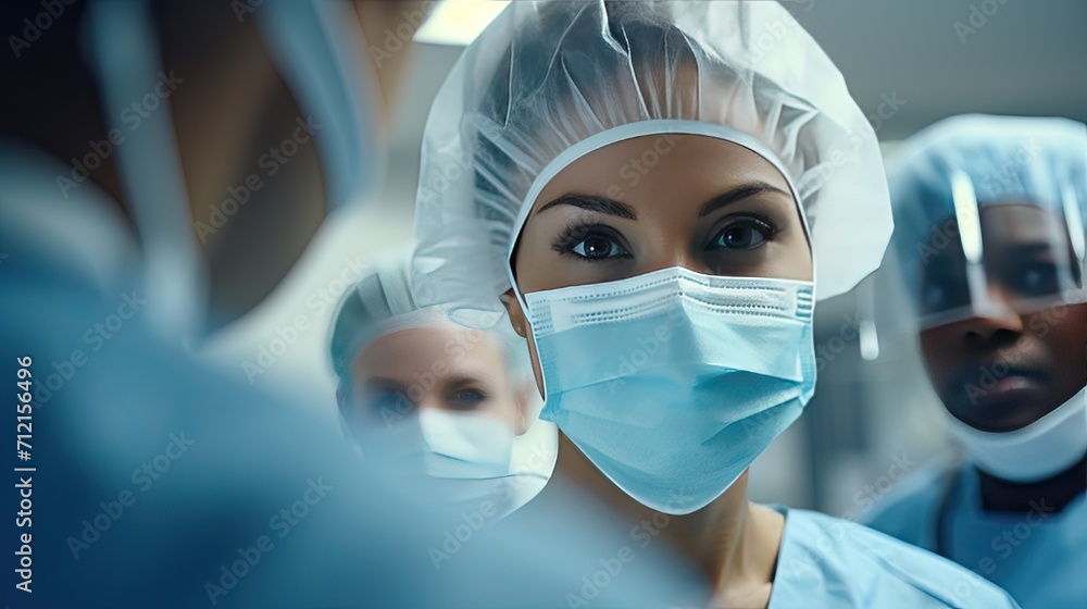 healthcare teamwork. Frame a shot of medical professionals – doctors, nurse, and physician in a hospital setting healthcare teamwork. Frame a shot of medical professionals – doctors, nurse, and physician in a hospital setting