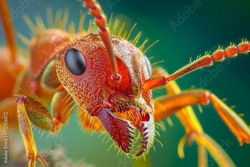 close up of a red bug © Wiravan