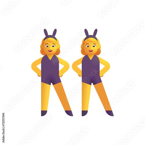 Women with Bunny Ears