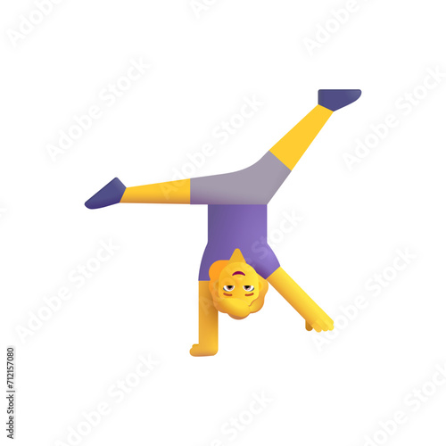 Woman Cartwheeling