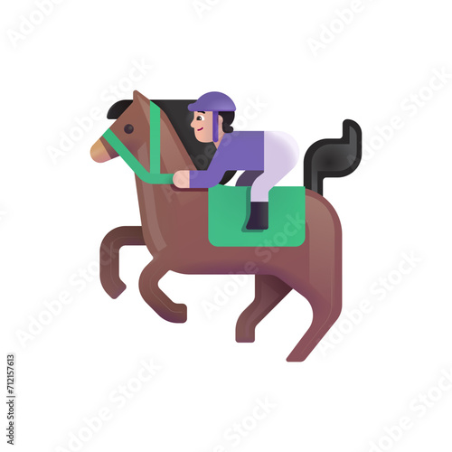 Horse Racing: Light Skin Tone