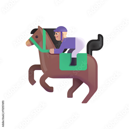 Horse Racing: Medium-Light Skin Tone