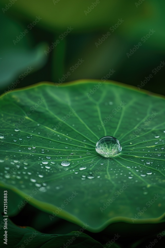 a drop of water on the leaf a drop of water on the leaf