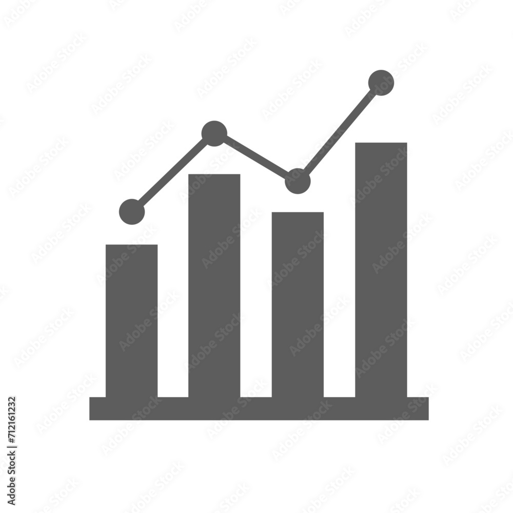 Vector growing Diagram, Graph Icon in trendy flat style design. Chart bar symbol for your web site design. Vector growing Diagram, Graph Icon in trendy flat style design. Chart bar symbol for your web site design.