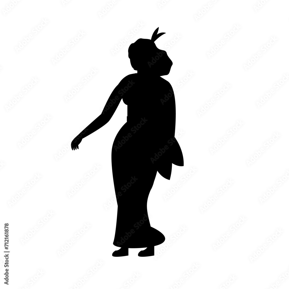 Silhouette of a girl. Girlfriends on a white background. Vector illustration. Silhouette of a girl. Girlfriends on a white background. Vector illustration.