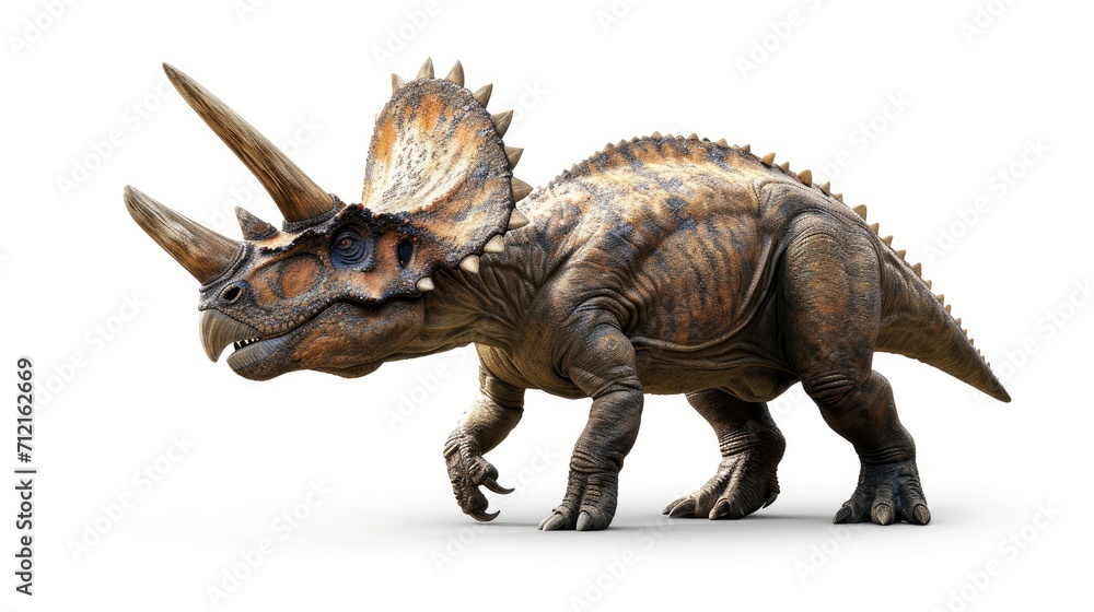 Triceratops isolated on white background Triceratops isolated on white background