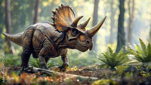 Triceratops in its natural habitat