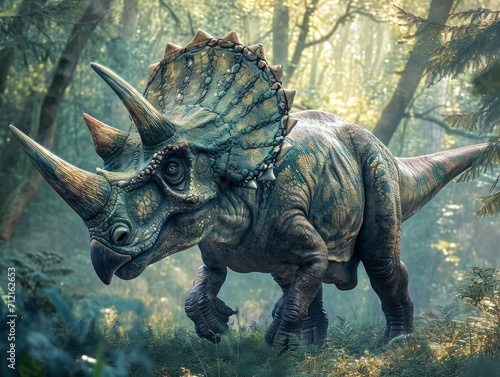 Triceratops in its natural habitat