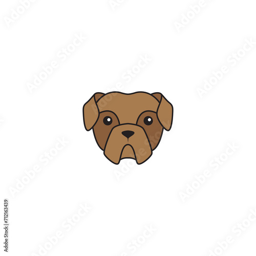 dog cat cute mascot icon logo design vector