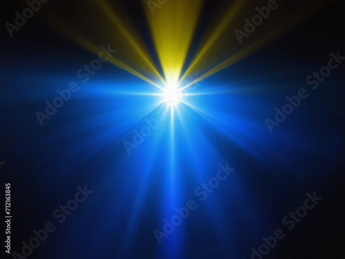 Colorful Lens flare light pattern black background light flare effect 