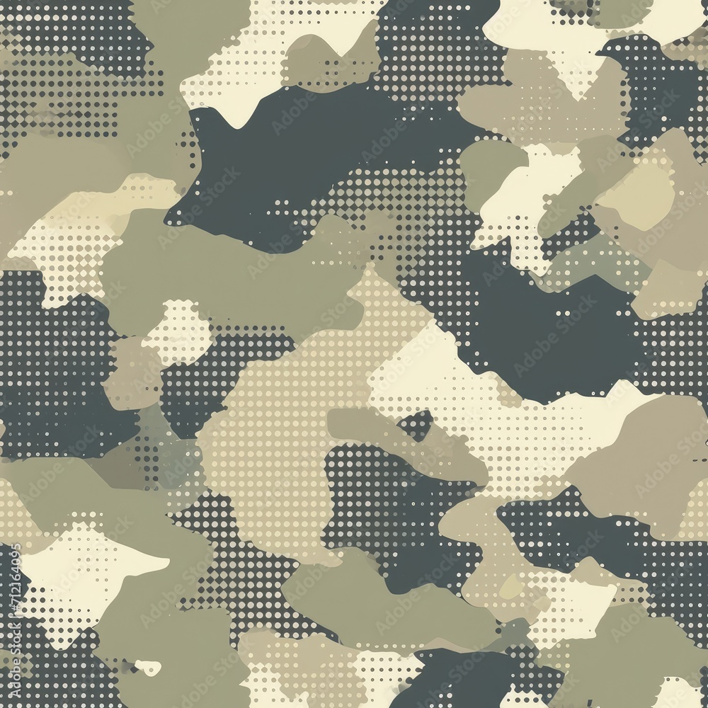 Abstract camouflage background geometric mesh seamless design
