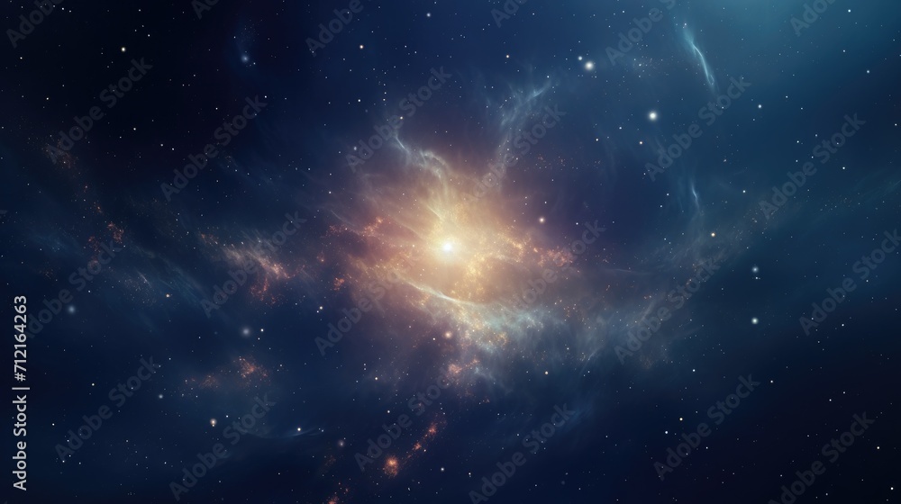 Fototapeta premium Abstract universe storm space galaxy with stars