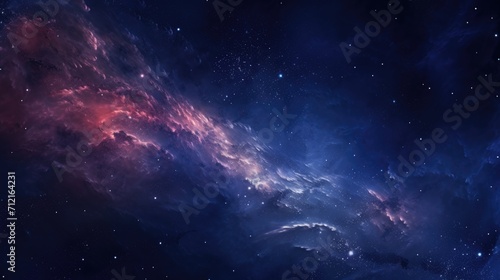 Tranquil deep space nebula cosmic background © JanNiklas