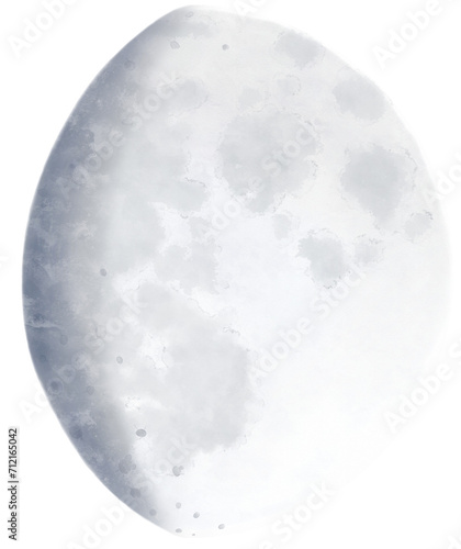 Waxing gibbous moon clipart transparent PNG