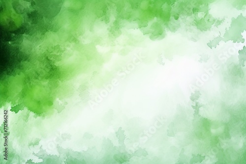 Background with light green and white watercolor splotches and splashes