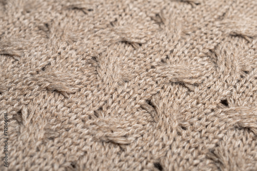 Detail of the woven workmanship of a handmade wool sweater Detail of the woven workmanship of a handmade wool sweater