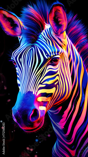 neon zebra 
