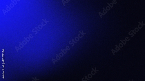 Blurred background. Abstract dark blue gradient design with grain texture 