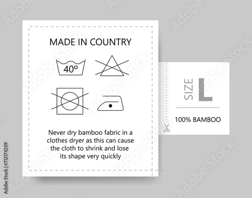 Bamboo Fabric Washing Instruction