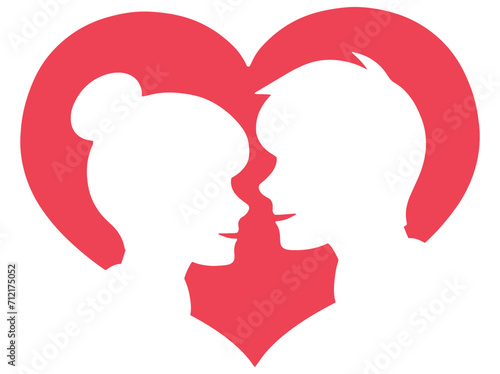 Romantic People Silhouette Valentine Day
