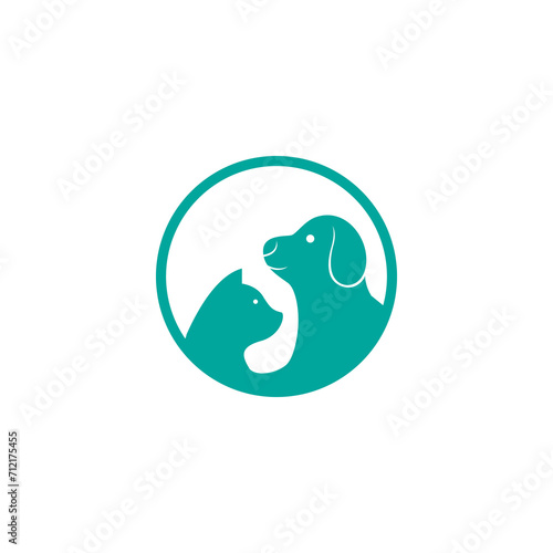 cute dog pets mascot cartoon icon logo design vector