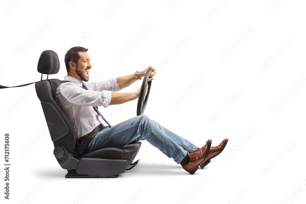 Angry driver honking a car horn Angry driver honking a car horn
