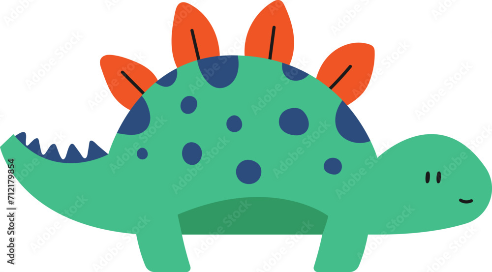 Cute Colorful Cartoon Dinosaur Cute Colorful Cartoon Dinosaur