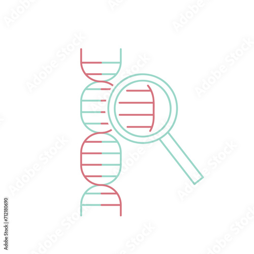 DNA heredity test. Personal genetic analysis report. photo