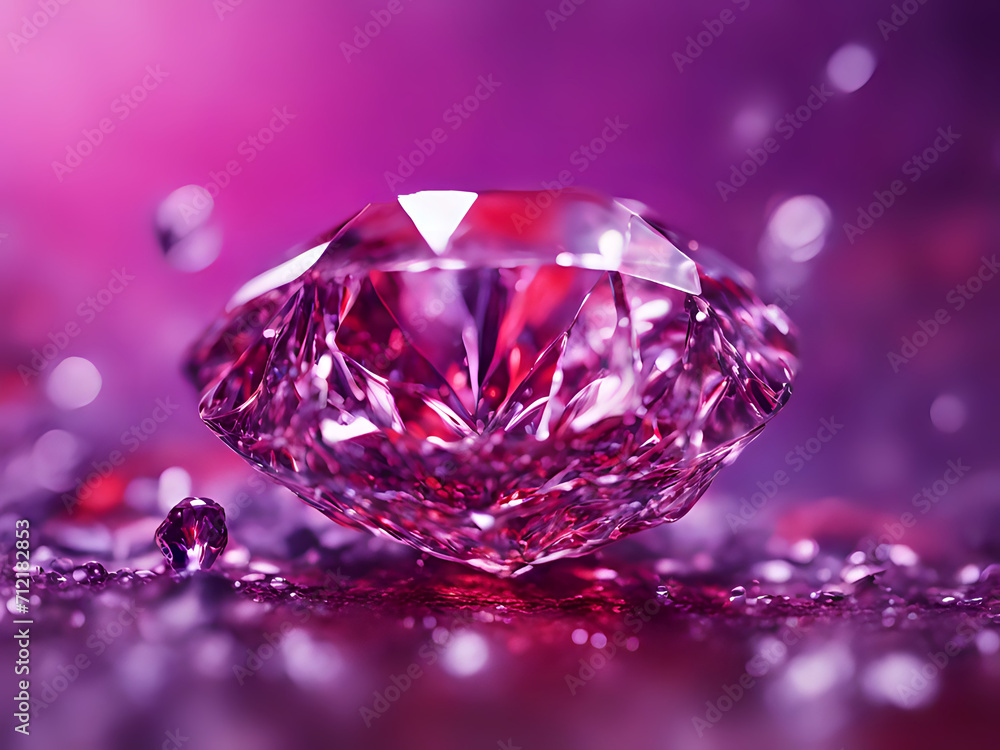 Diamant im lila Licht Diamant im lila Licht