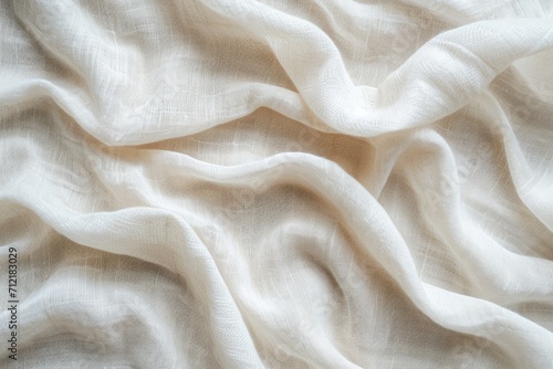 Abstract background with white cotton fabric texture