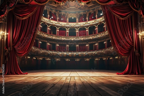 Dramatic Performance Space: Historic Theater Interior