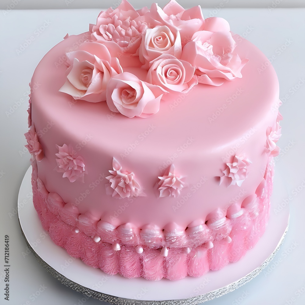 wedding cake with roses Generated by Ai wedding cake with roses Generated by Ai