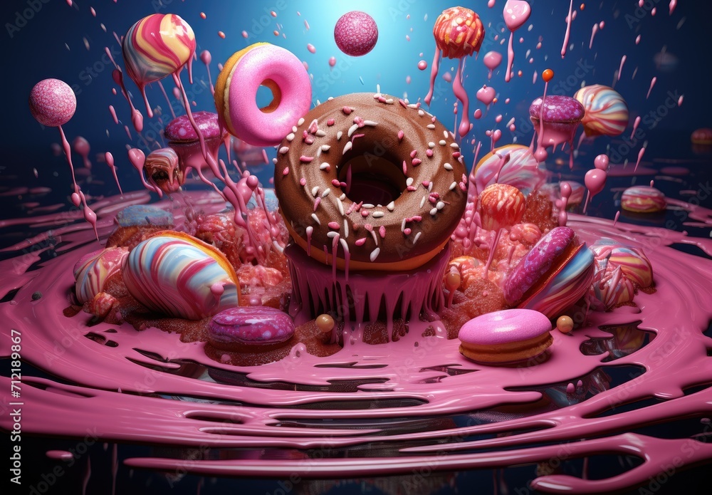 donuts chocolate cake cupcake
