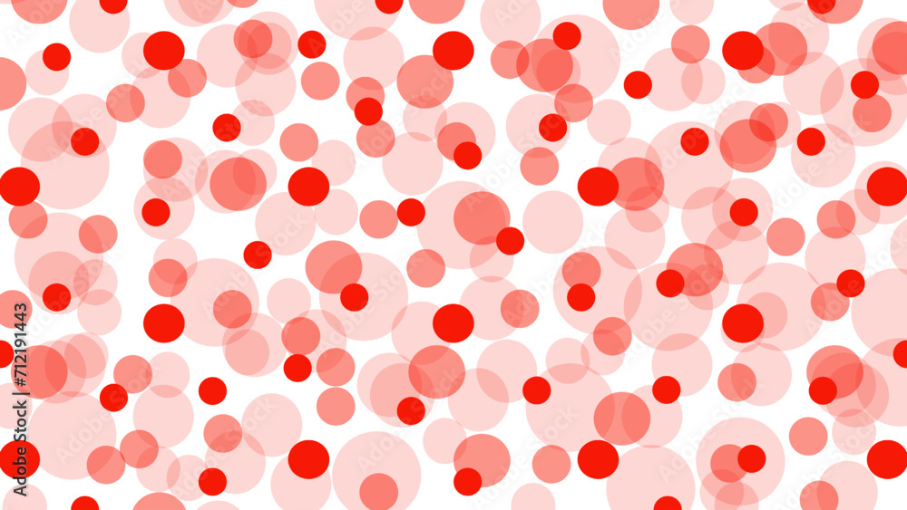 White seamless pattern with red drops White seamless pattern with red drops