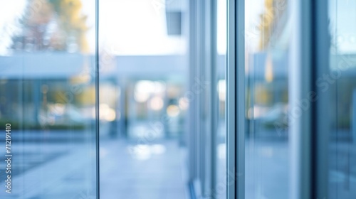 modern office smart glass doors