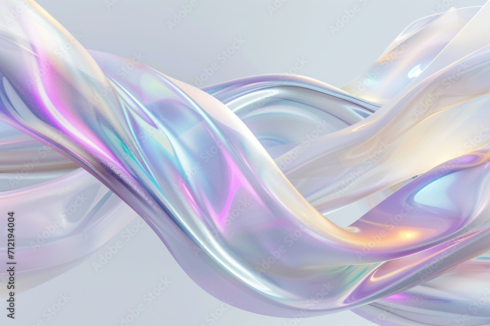 Fototapeta premium 3d multicolor image fluid wave, background future design, neon colors.