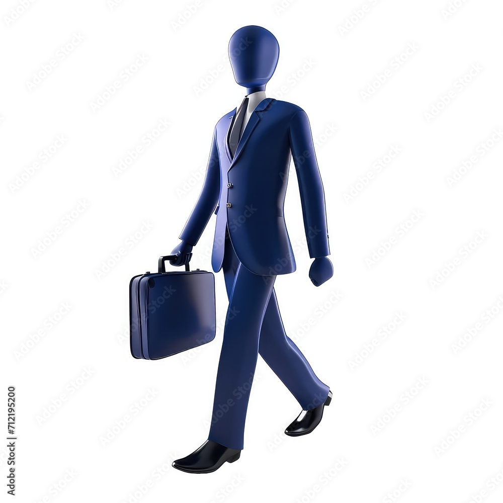 3d man in business suit with briefcase isolated on white background 3d man in business suit with briefcase isolated on white background