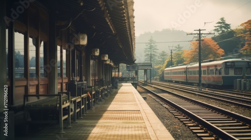 Japanese Vintage Train Station