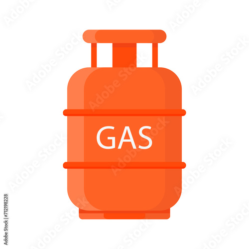 Gas tank on a white background