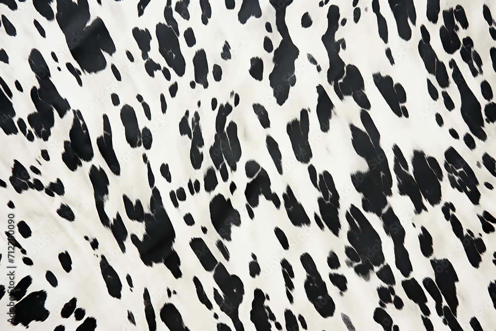 Black and white cow spot, cow patterns .Modern stylish texture. The tiger cotton chintz.