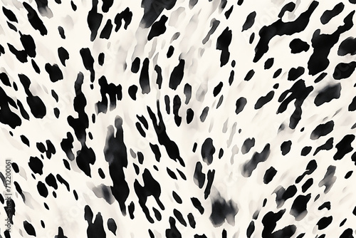 Obraz na płótnie Black and white cow spot, cow patterns .Modern stylish texture. The tiger cotton chintz. w salonie